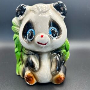 Vintage Kitschy Panda Napkin Holder Made in Japan